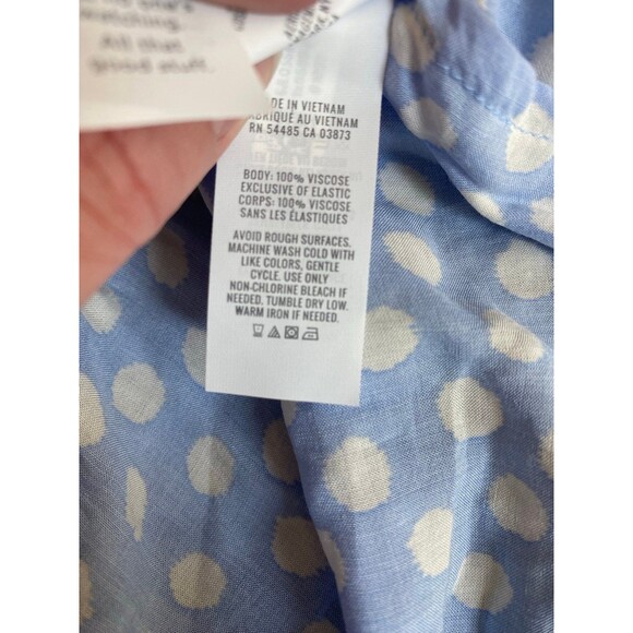 Aerie Blue Polka Dot Smocked Maxi Dress – XL NWT - Picture 8 of 8